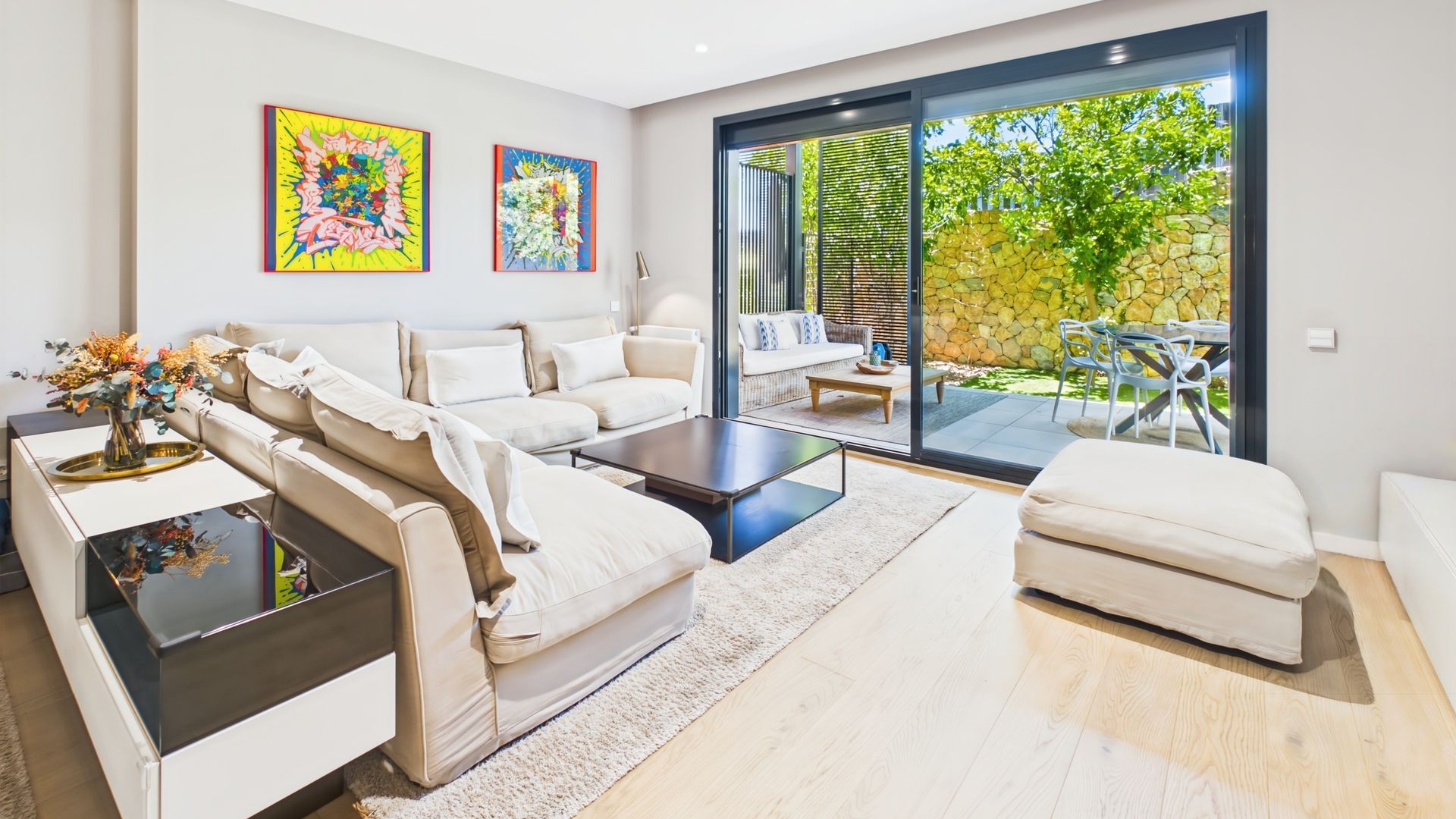 Elegant Luxury Apartment with a Spacious, Low-Maintenance Private Garden and Resort-Style Communal Pool